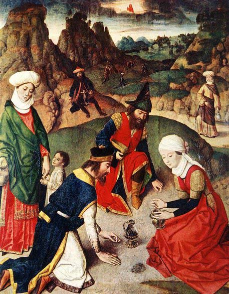 Dieric Bouts The Gathering of the Manna